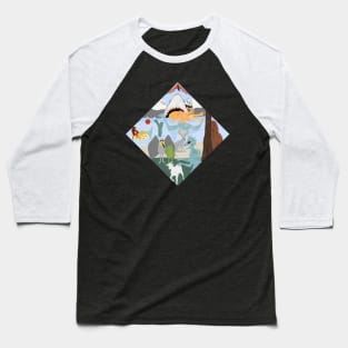 Cryprid Creature Land Baseball T-Shirt